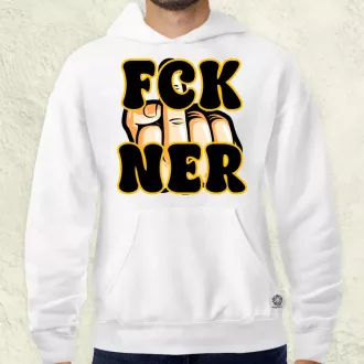 FCK Ner fekete férfi pulóver