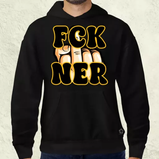 FCK Ner fekete férfi pulóver