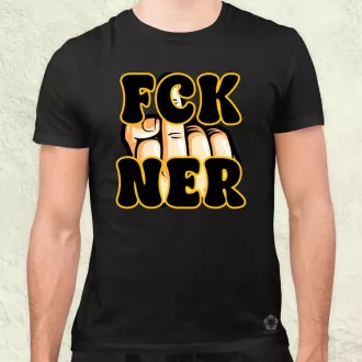 FCK Ner fekete férfi póló