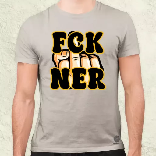 FCK Ner fekete férfi póló
