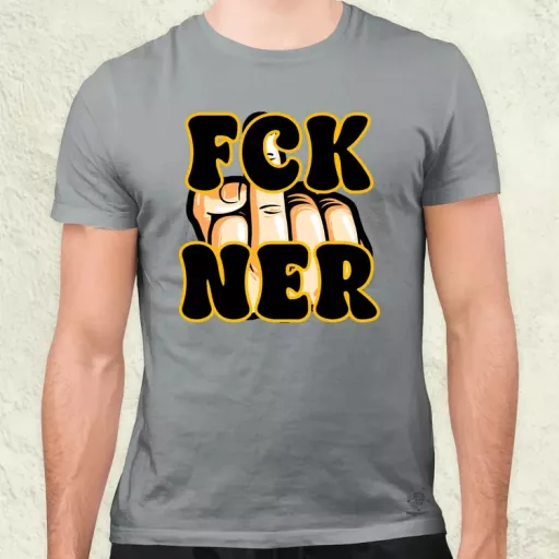 FCK Ner fekete férfi póló
