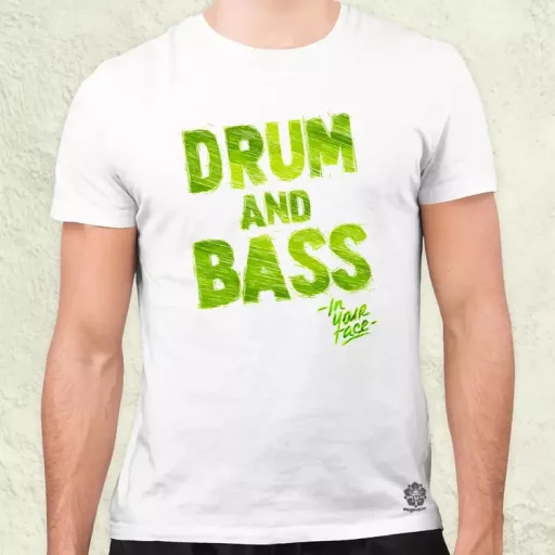 DnB in your face férfi póló