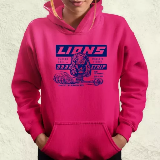 Lions Drag Strip kék női pulóver