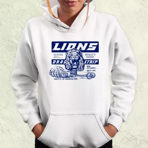 Lions Drag Strip kék női pulóver