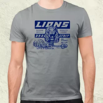 Lions Drag Strip kék férfi póló