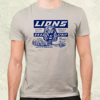 Lions Drag Strip kék férfi póló
