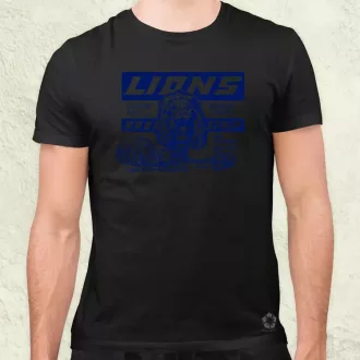 Lions Drag Strip kék férfi póló