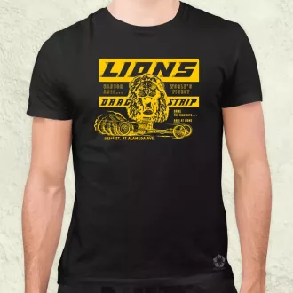 Lions Drag Strip sárga férfi póló