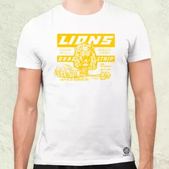 Lions Drag Strip sárga férfi póló