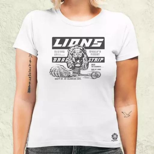 Lions Drag Strip szürke női póló