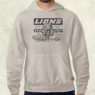 Lions Drag Strip szürke férfi pulóver
