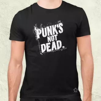 PUNK'S NOT DEAD fehér férfi póló
