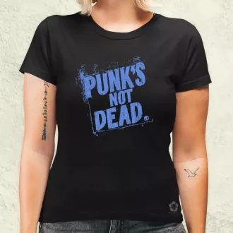 PUNK'S NOT DEAD lila női póló