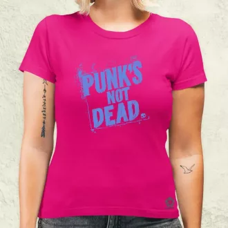 PUNK'S NOT DEAD lila női póló