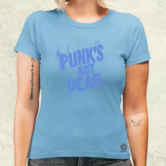 PUNK'S NOT DEAD lila női póló