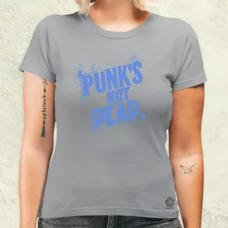 PUNK'S NOT DEAD lila női póló