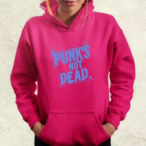PUNK'S NOT DEAD lila női pulóver