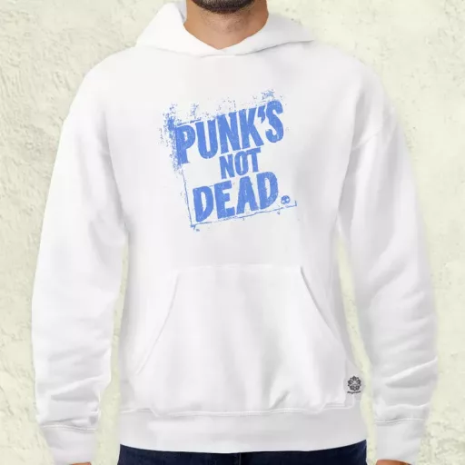 PUNK'S NOT DEAD lila férfi pulóver