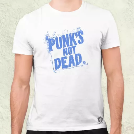 PUNK'S NOT DEAD lila férfi póló