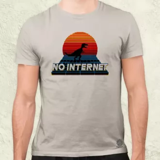 No internet férfi póló