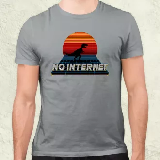 No internet férfi póló
