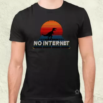 No internet férfi póló