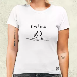 I'm fine női póló