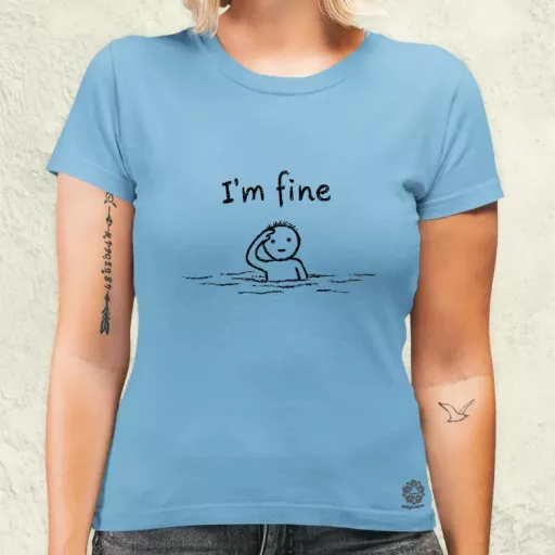 I'm fine női póló