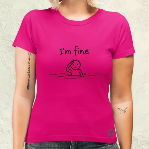 I'm fine női póló