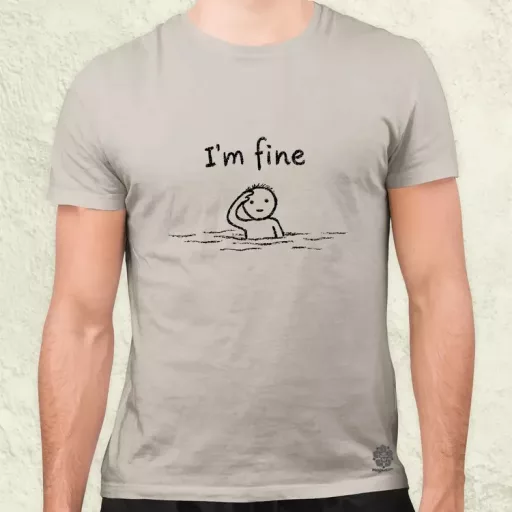 I'm fine férfi póló
