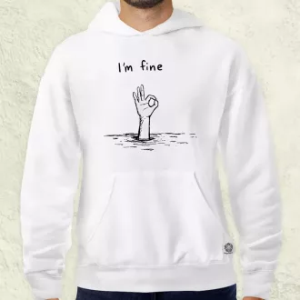I'm fine jel férfi pulóver