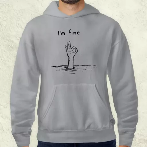 I'm fine jel férfi pulóver