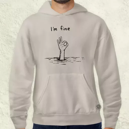 I'm fine jel férfi pulóver