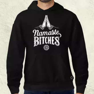 Namaste bitches férfi pulóver