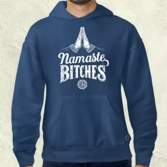 Namaste bitches férfi pulóver