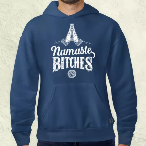 Namaste bitches férfi pulóver
