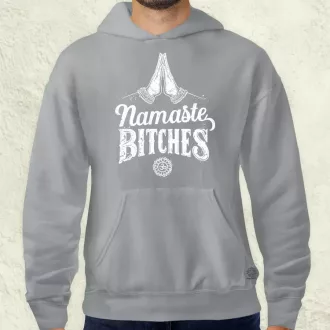 Namaste bitches férfi pulóver