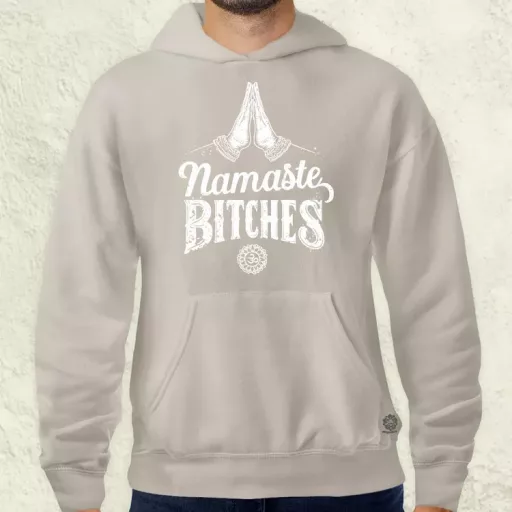 Namaste bitches férfi pulóver