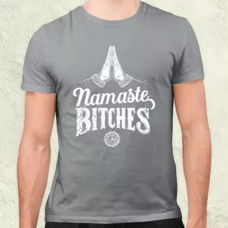 Namaste bitches férfi póló