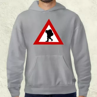Vigyázz Troll férfi pulóver