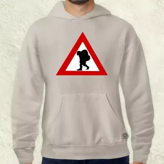 Vigyázz Troll férfi pulóver