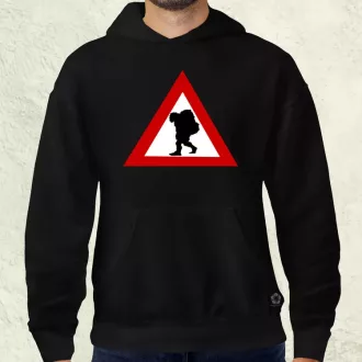 Vigyázz Troll férfi pulóver