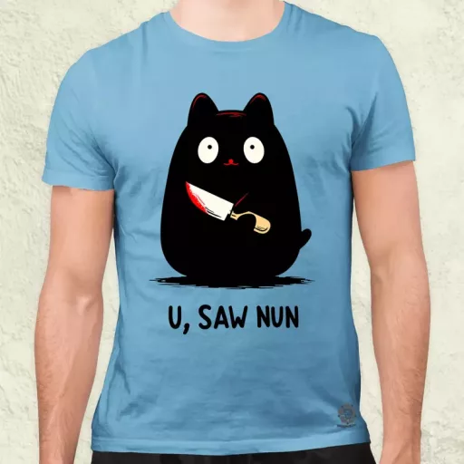 U saw nun férfi póló