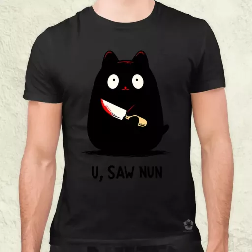 U saw nun férfi póló