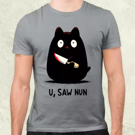 U saw nun férfi póló