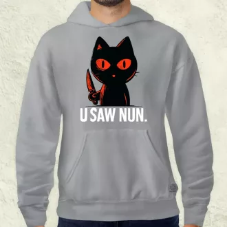 U saw nun fekete férfi pulóver