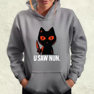 U saw nun fekete női pulóver