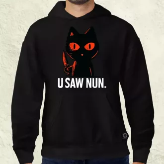 U saw nun fekete férfi pulóver