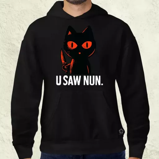 U saw nun fekete férfi pulóver