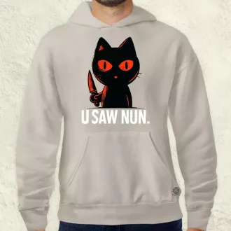 U saw nun fekete férfi pulóver